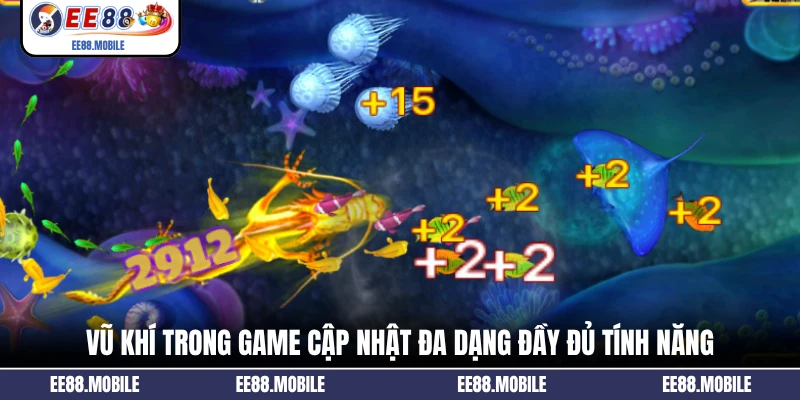 Vũ khí trong game cập nhật đa dạng đầy đủ tính năng
